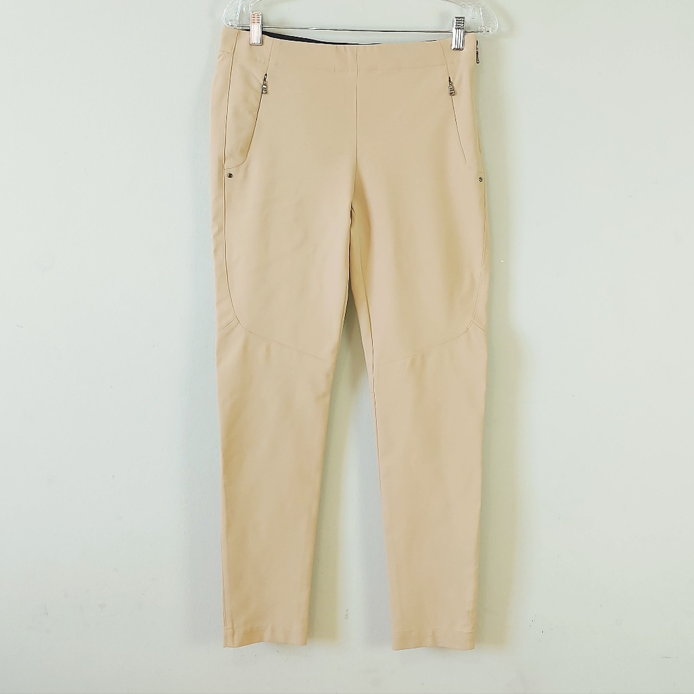 Ralph Lauren RLX Women Tailored Fit Performance Golf Pant Small Beige Slim Fit